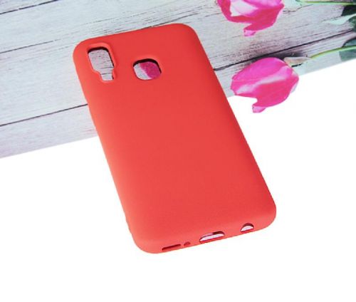 Чехол-накладка для Samsung A405F A40 SOFT TOUCH TPU красный - фото