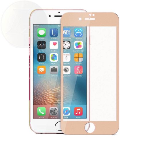 Защитное стекло для iPhone 7/8 Plus FULL GLUE пакет золото - фото