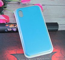 Купить Чехол-накладка для iPhone X/XS VEGLAS SILICONE CASE NL голубой (16) оптом, в розницу в ОРЦ Компаньон