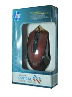 Купить Проводная мышь HP 801 бордовый оптом, в розницу в ОРЦ Компаньон