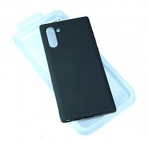 Купить Чехол-накладка для Samsung Note 10 SOFT TOUCH TPU ЛОГО черный оптом, в розницу в ОРЦ Компаньон