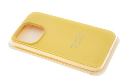 Чехол-накладка для iPhone 14 Pro SILICONE CASE закрытый желтый (4) оптом, в розницу Центр Компаньон фото 2