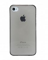 Купить Чехол-накладка для iPhone 4/4S FASHION TPU пакет черно-прозрачный оптом, в розницу в ОРЦ Компаньон