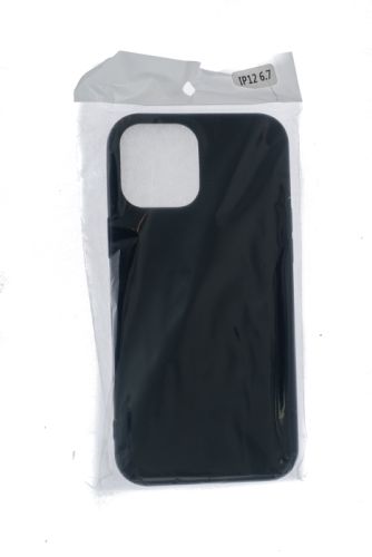 Чехол-накладка для iPhone 12 Pro Max FASHION TPU матовый б/отв черный оптом, в розницу Центр Компаньон фото 3