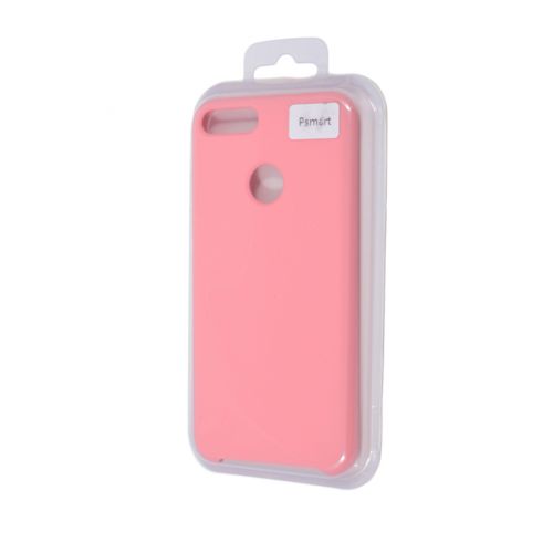 Чехол-накладка для HUAWEI P Smart SILICONE CASE NL розовый (4)																														 - фото