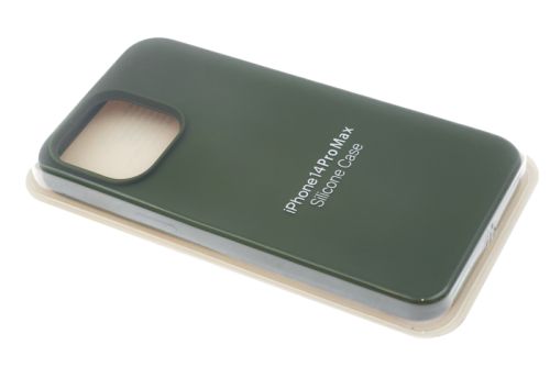 Чехол-накладка для iPhone 14 Pro Max SILICONE CASE закрытый хаки (64) оптом, в розницу Центр Компаньон фото 2