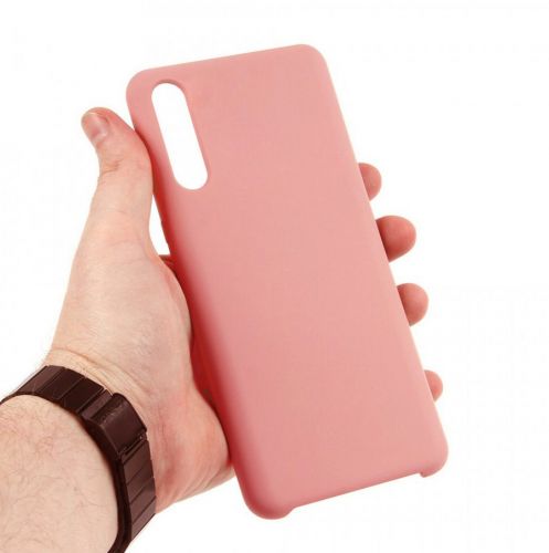 Чехол-накладка для Samsung A505F A50 SILICONE CASE розовый (4) - фото