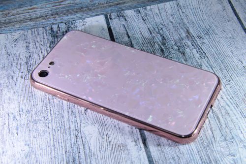 Чехол-накладка для iPhone 7/8/SE SPANGLES GLASS TPU розовый																														 оптом, в розницу Центр Компаньон фото 3