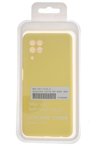Чехол-накладка для Samsung A225F A22 SILICONE CASE OP закрытый желтый (20) оптом, в розницу Центр Компаньон фото 4