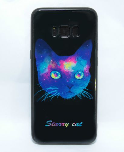 Чехол-накладка для Samsung G950 S8 LOVELY GLASS TPU кот коробка - фото