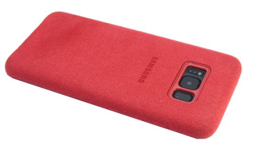 Чехол-накладка для Samsung G955H S8+ ALCANTARA CASE красный оптом, в розницу Центр Компаньон