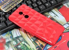 Чехол-накладка для XIAOMI Redmi Note 4X JZZS Diamond TPU красная - фото