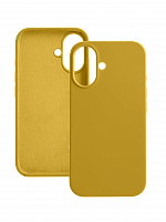 Чехол-накладка для iPhone 16 VEGLAS SILICONE CASE закрытый желтый (4) - фото