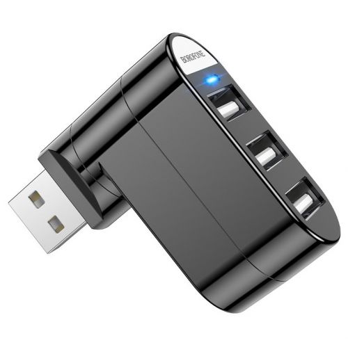 USB-разветвитель BOROFONE DH3 USB (3USB-порта) черный - оптовая продажа USB-разветвитель BOROFONE DH3 USB (3USB-порта) черный - фото