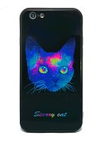Купить Чехол-накладка для iPhone 6/6S Plus  LOVELY GLASS TPU кот коробка оптом, в розницу в ОРЦ Компаньон