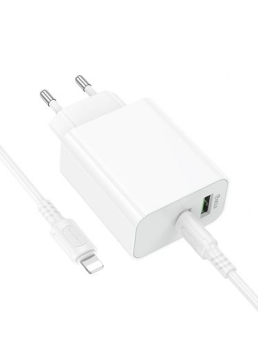 СЗУ Type-C BOROFONE BA108A 3A PD30W QC3.0 кабель Lightning 8Pin белый - оптовая продажа фото 3 СЗУ Type-C BOROFONE BA108A 3A PD30W QC3.0 кабель Lightning 8Pin белый - фото фото 3
