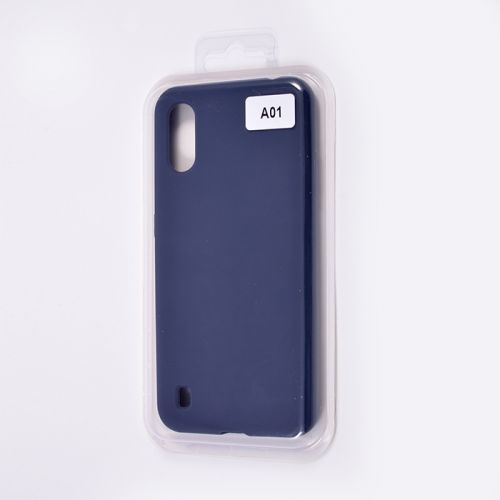 Чехол-накладка для Samsung A015F A01 VEGLAS SILICONE CASE закрытый темно-синий (8) оптом, в розницу Центр Компаньон