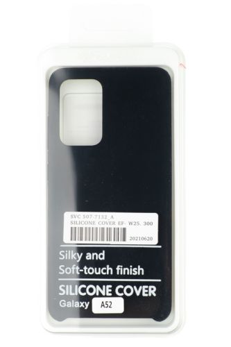 Чехол-накладка для Samsung A525F A52 SILICONE CASE OP черный (3) оптом, в розницу Центр Компаньон фото 4