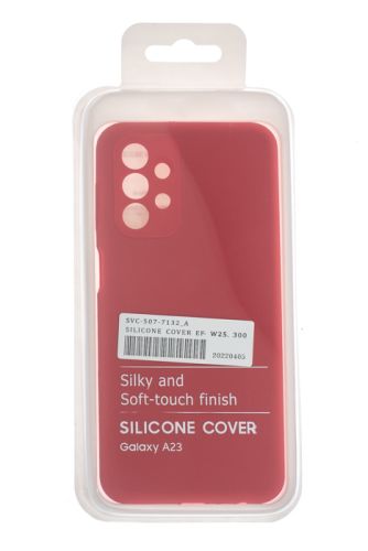 Чехол-накладка для Samsung A235F A23 SILICONE CASE OP закрытый красный (1) оптом, в розницу Центр Компаньон фото 4