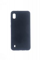 Чехол-накладка для Samsung A105F A10 SILICONE CASE OP закрытый черный (3) - фото