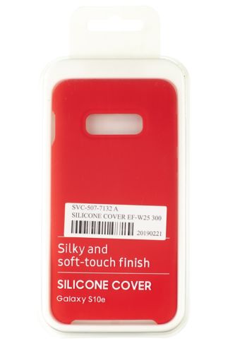 Чехол-накладка для Samsung G970 S10 E SILICONE CASE OP красный (1) оптом, в розницу Центр Компаньон фото 4