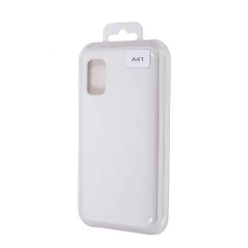 Чехол-накладка для Samsung A415F A41 SILICONE CASE NL белый (9) - фото