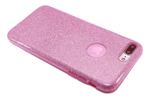 Чехол-накладка для iPhone 7/8 Plus JZZS Shinny 3в1 TPU розовая оптом, в розницу Центр Компаньон фото 3