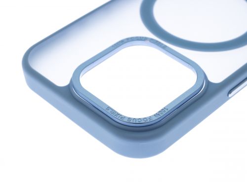 Чехол-накладка для iPhone 15 Pro VEGLAS Fog Magnetic синий - фото фото 3