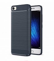 Чехол-накладка для XIAOMI Mi5 009508 ANTISHOCK темно-синий - фото