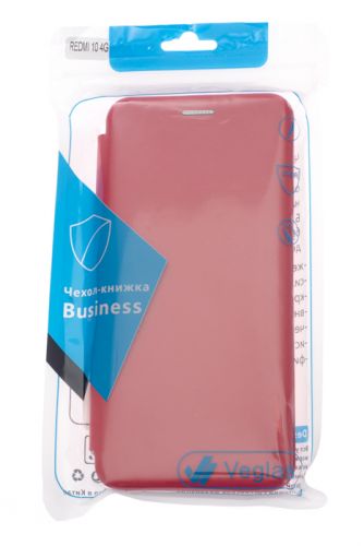 Чехол-книжка для XIAOMI Redmi 10 VEGLAS BUSINESS красный - фото фото 4