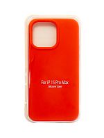 Купить Чехол-накладка для iPhone 15 Pro Max SILICONE CASE закрытый оранжевый (13) оптом, в розницу в ОРЦ Компаньон