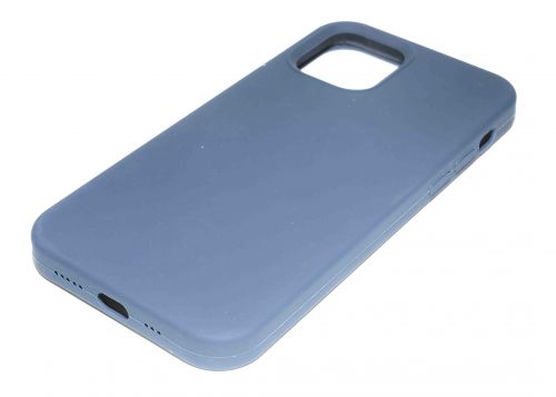 Чехол-накладка для iPhone 12\12 Pro SILICONE TPU NL поддержка MagSafe темно-синий коробка - фото фото 2
