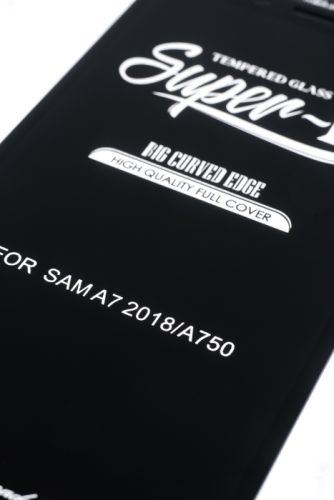 Защитное стекло для Samsung A750F A7 2018 Mietubl Super-D пакет черный оптом, в розницу Центр Компаньон фото 2