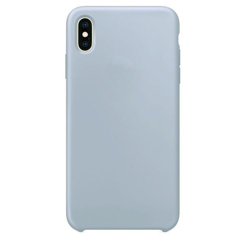Чехол-накладка для iPhone X/XS SILICONE CASE светло-серый (26) - фото