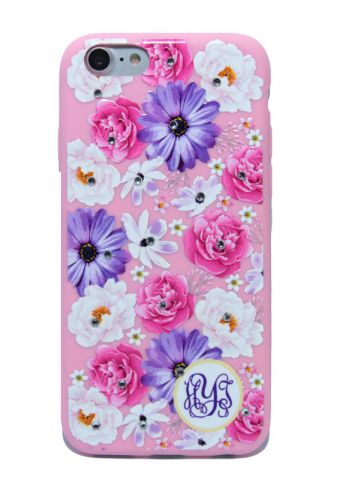Чехол-накладка для iPhone 7/8/SE FASHION Розовое TPU стразы Вид 1 - фото