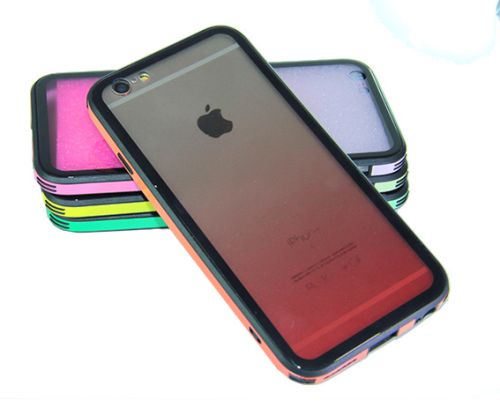 Чехол-накладка для iPhone 7/8/SE GRADIENT TPU+Glass красный оптом, в розницу Центр Компаньон