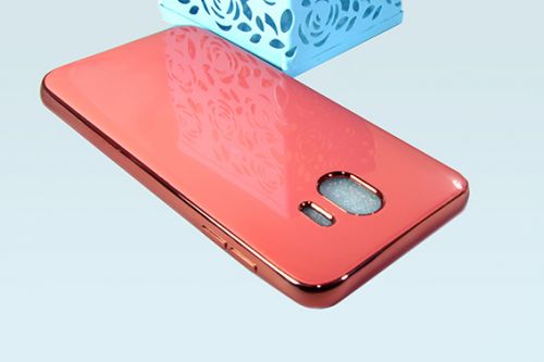 Чехол-накладка для Samsung J400 J4 2018 ELECTROPLATED TPU+PET коралловый - фото