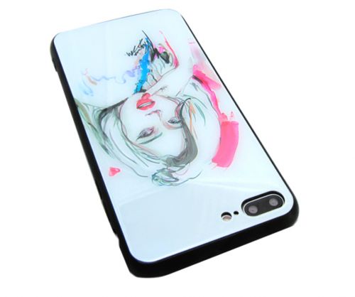 Чехол-накладка для iPhone 7/8 Plus LOVELY GLASS TPU девушка коробка - фото фото 3