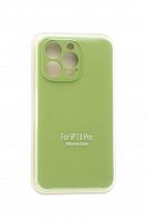 Чехол-накладка для iPhone 13 Pro VEGLAS SILICONE CASE Защита камеры оливковый (1) - фото