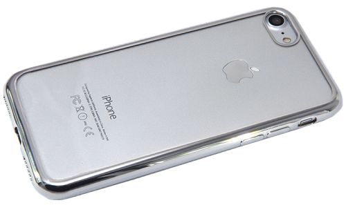 Чехол-накладка для iPhone 7/8/SE РАМКА TPU серебро																																					 оптом, в розницу Центр Компаньон фото 3