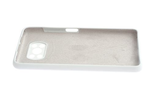 Чехол-накладка для XIAOMI Poco X3 NFC SILICONE CASE NL OP закрытый белый (9) оптом, в розницу Центр Компаньон фото 3