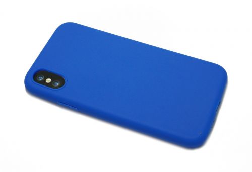 Чехол-накладка для iPhone X/XS LATEX темно-синий - оптовая продажа фото 3 Чехол-накладка для iPhone X/XS LATEX темно-синий - фото фото 3