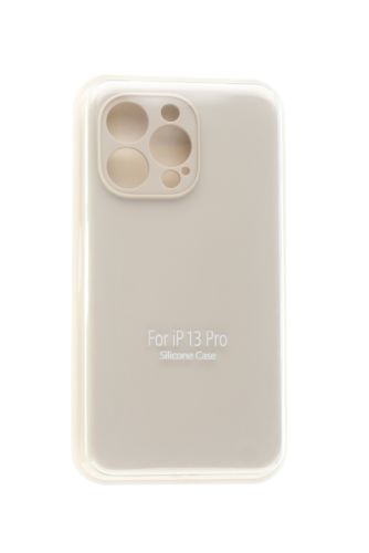 Чехол-накладка для iPhone 13 Pro SILICONE CASE Защита камеры кремовый (11) оптом, в розницу Центр Компаньон