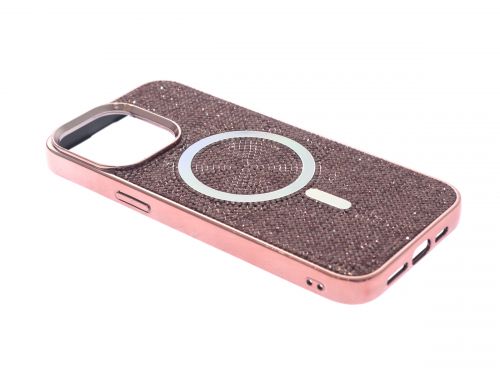 Чехол-накладка для iPhone 14 Pro Max VEGLAS Diamond Magnetic розовый - фото фото 2