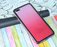 Купить Чехол-накладка для iPhone 7/8 Plus GRADIENT TPU+Glass красный  оптом, в розницу в ОРЦ Компаньон