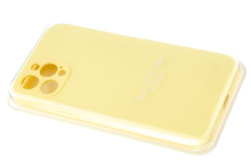 Чехол-накладка для iPhone 12 Pro Max VEGLAS SILICONE CASE NL Защита камеры лимонно-кремовый (51) оптом, в розницу Центр Компаньон фото 2