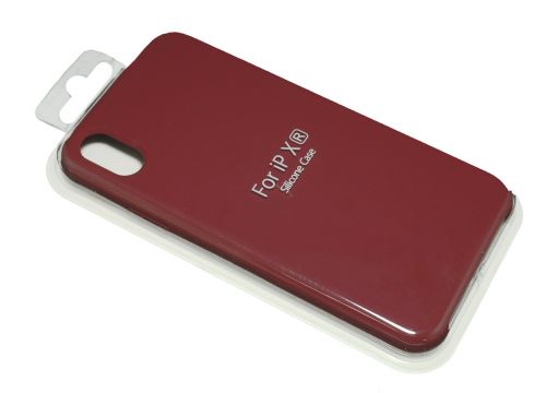 Чехол-накладка для iPhone XR VEGLAS SILICONE CASE закрытый бордовый (52) - оптовая продажа фото 2 Чехол-накладка для iPhone XR VEGLAS SILICONE CASE закрытый бордовый (52) - фото фото 2