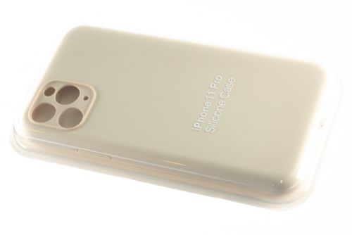 Чехол-накладка для iPhone 11 Pro SILICONE CASE Защита камеры кремовый (11) - оптовая продажа фото 2 Чехол-накладка для iPhone 11 Pro SILICONE CASE Защита камеры кремовый (11) - фото фото 2
