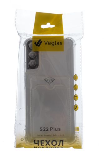 Чехол-накладка для Samsung S906B S22 Plus VEGLAS Air Pocket прозрачный оптом, в розницу Центр Компаньон фото 4
