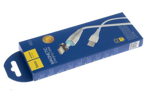 Кабель USB Lightning 8Pin HOCO X63 Racer magnetic 2.4A 1.0м белый оптом, в розницу Центр Компаньон фото 3